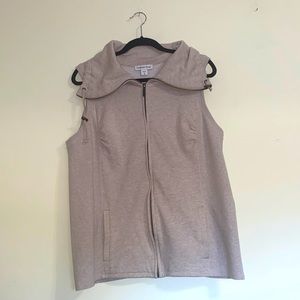 Coldwater Creek Tan Sleeveless Vest